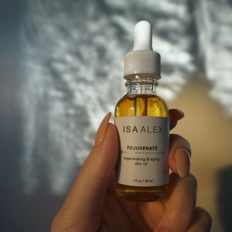ISA ALEX Rejuvenate skincare oil bottle