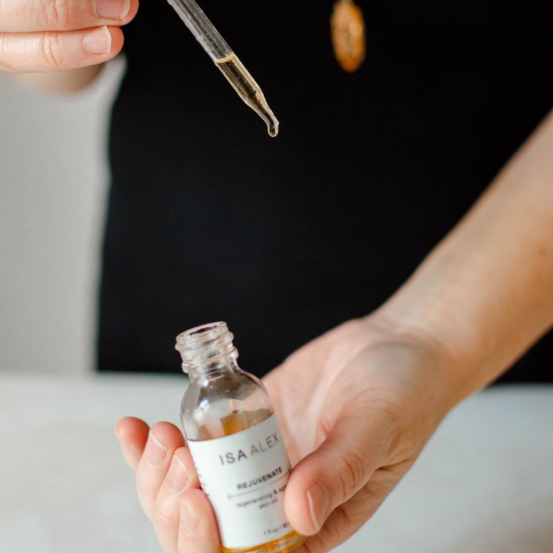 ISA ALEX Rejuvenate skincare oil bottle
