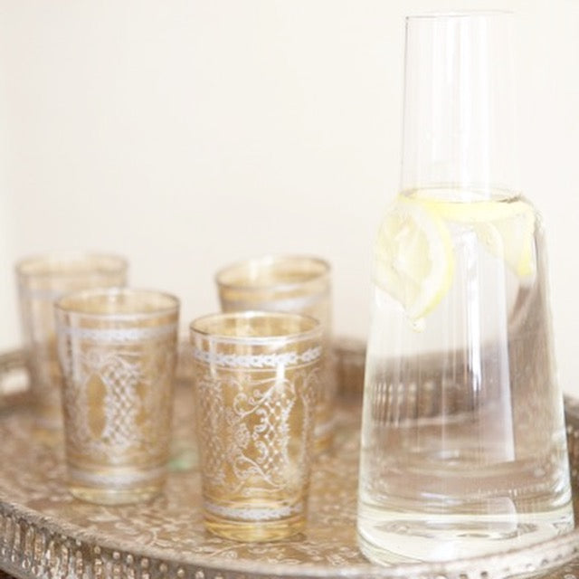 Drink water to plump up and hydrate your skin!